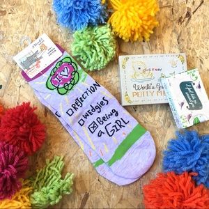 Funny novelty BlueQ socks